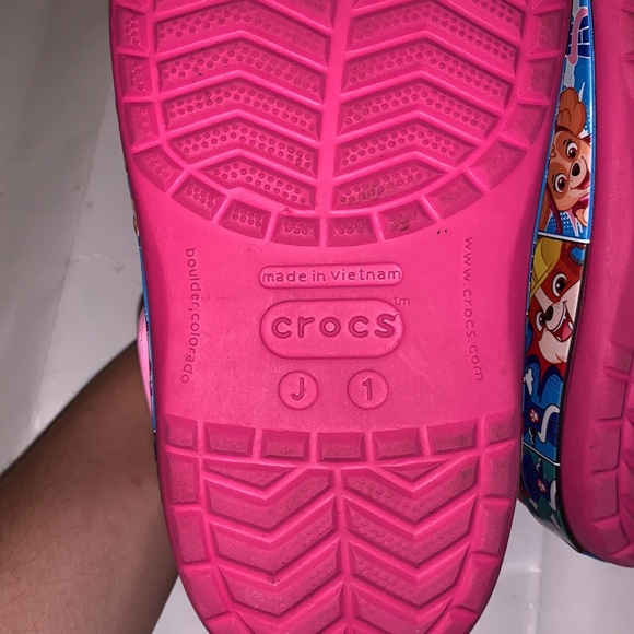 Crocs Paw Patrol Classic Band Clogs / Sandals Shoes Sz 1 - Picture 10 of 14